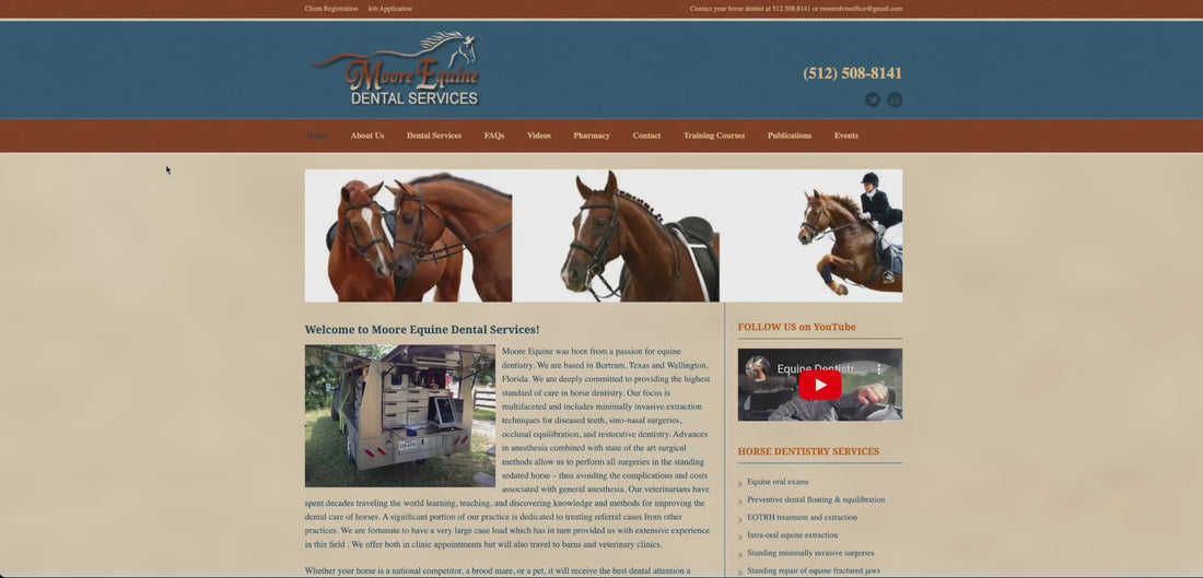 Website Design, Branding and SEO for veterinary Clinic texas